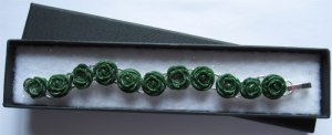 Green roses bracelet